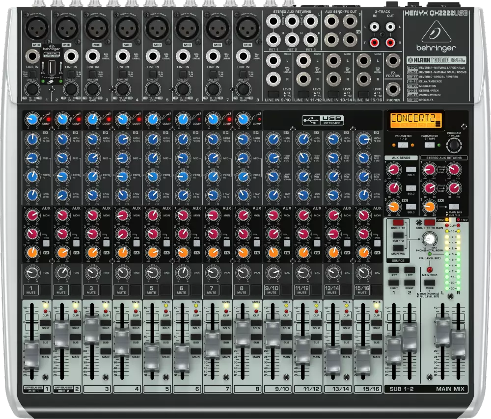 Xenyx 22 Input 2/2 Bus Mixer w/Multi-Fx Processor