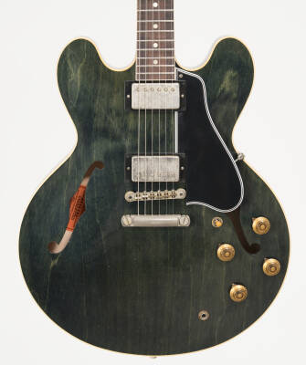 Light Aged 1959 ES-335 Electric Guitar with Hardshell Case - Sea Blue