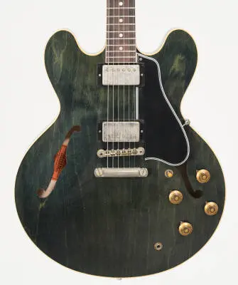 Light Aged 1959 ES-335 Electric Guitar with Hardshell Case - Sea Blue