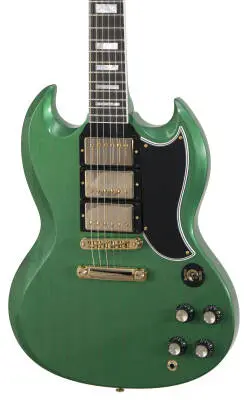 SG Custom 3-Pickup VOS Electric Guitar with Hardshell Case - TV Planet Green
