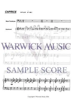 Trilogy for Bass Trombone - Dossett - Book