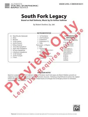 South Fork Legacy - Sheldon - Concert Band - Gr. 3
