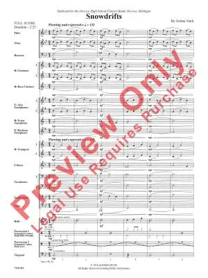 Snowdrifts - Sterk - Concert Band - Gr. 2