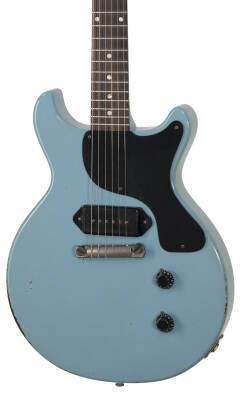 Murphy Lab Heavy Aged 1958 Les Paul Junior Electric Guitar with Hardshell Case - Maui Blue