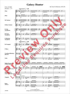 Galaxy Hunter - Bernotas - Concert Band - Gr. 1.5