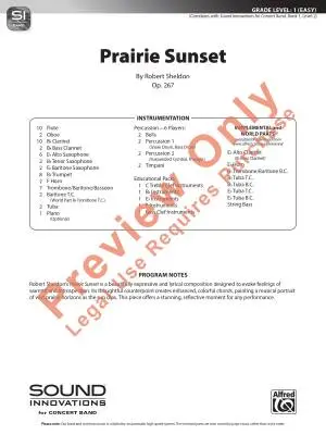 Prairie Sunset - Sheldon - Concert Band - Gr. 1