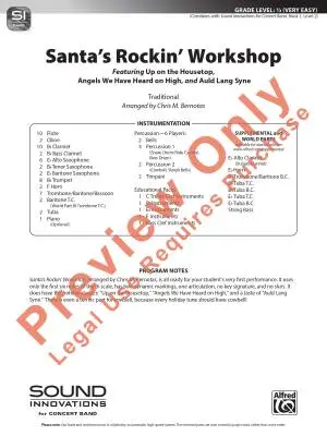 Santa\'s Rockin\' Workshop - Bernotas - Concert Band - Gr. 0.5