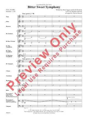Bitter Sweet Symphony - Jagger/Richards/Roszell - Concert Band - Gr. 2.5