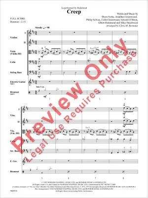Creep - Bernotas - String Orchestra - Gr. 2.5