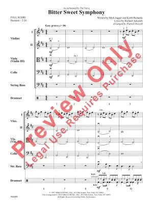 Bitter Sweet Symphony - Jagger/Richards/Roszell - String Orchestra - Gr. 2.5