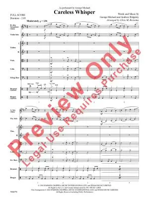 Careless Whisper - Michael/Ridgeley/Bernotas - String Orchestra - Gr. 2.5