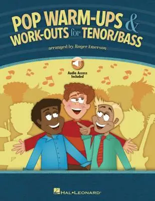 Hal Leonard - Pop Warm-ups and Work-outs for Tenor/Bass - Emerson - Book/Audio Online