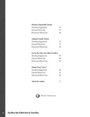 Pop Warm-ups and Work-outs for Tenor/Bass - Emerson - Book/Audio Online