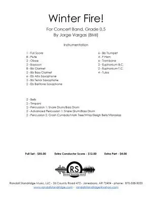 Winter Fire - Vargas - Concert Band - Gr. 0.5