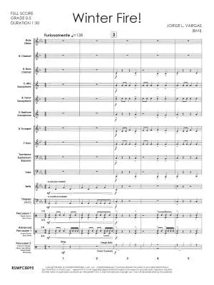 Winter Fire - Vargas - Concert Band - Gr. 0.5