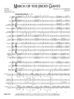 March of the Frost Giants - Standridge - Concert Band - Gr. 1.5