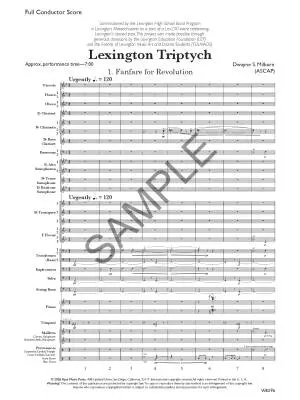 Lexington Triptych - Milburn - Concert Band - Gr. 4