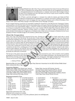 Beyond the Blue - O\'Toole - Concert Band - Gr. 3.5