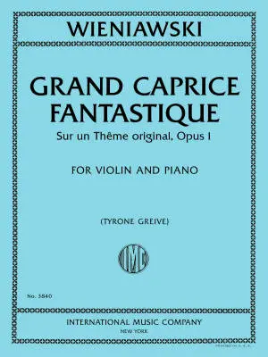 International Music Company - Grand Caprice Fantastique, Op. 1 - Wieniawski - Violin/Piano - Sheet