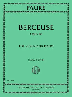 International Music Company - Berceuse, Op. 16 - Faure - Violin/Piano - Sheet