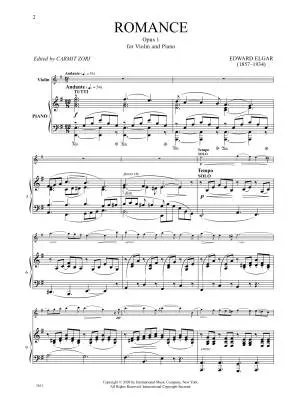 Romance, Op. 1 - Elgar - Violin/Piano - Sheet