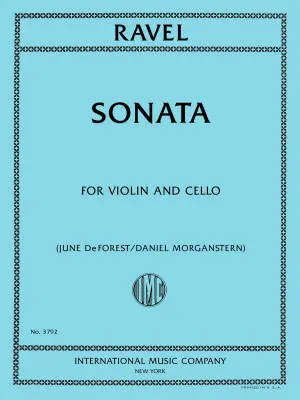 International Music Company - Sonata - Ravel - Violin/Cello - Book