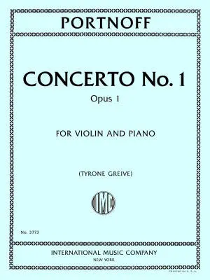 International Music Company - Concerto No. 1, Op. 1 - Portnoff - Violin/Piano - Book