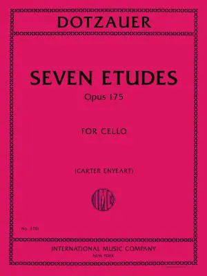 International Music Company - Seven Etudes, Op. 175 - Dotzauer - Cello - Book