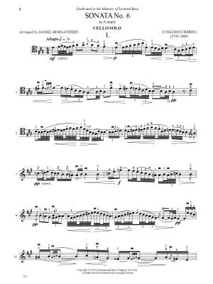 Sonata No. 6 in A Major - Boccherini - Cello Duet - Book