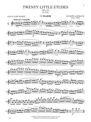 Twenty Little Etudes, Op. 132 - Gariboldi - Flute - Book