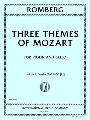 International Music Company - Three Themes of Mozart - Romberg - Violin/Cello - Book