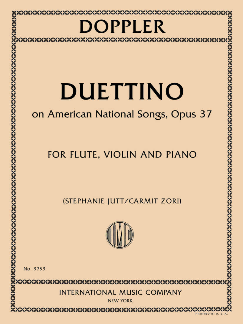 Duettino on American National Songs, Op. 37 - Doppler - Flute/Violin/Piano