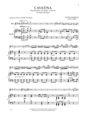 Cavatina from Rossini\'s the Barber of Seville - Diabelli - Flute/Piano - Sheet