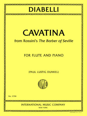 International Music Company - Cavatina from Rossinis the Barber of Seville - Diabelli - Flute/Piano - Sheet