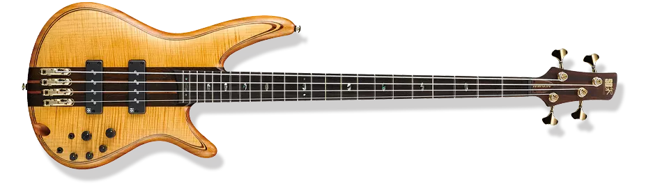 SR 4 String Electric Bass Guitar - Vintage Natural Flat