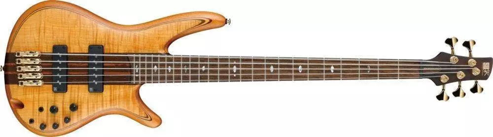 SR 5 String Electric Bass Guitar - Vintage Natural Flat