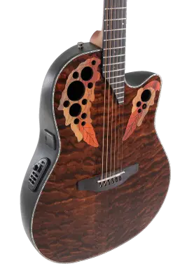 Celebrity Elite Plus CE44P Mid Cutaway Acoustic/Electric Guitar - Dark Tiger Eye