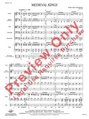 Medieval Kings - Newbold - String Orchestra - Gr. 1