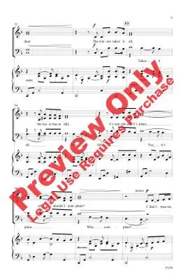 The Winner Takes It All - Gilpin - Choral Octavo - SATB Accompanied