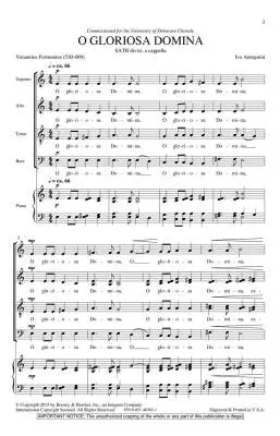 O Gloriosa Domina - Antognini - Choral Octavo - SATB Accompanied