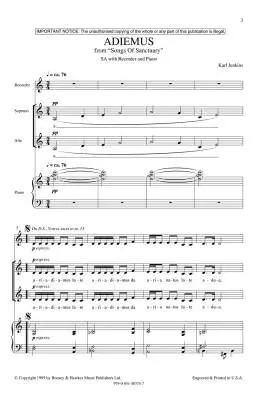Adiemus - Jenkins - Choral Octavo - 2-Pt Accompanied
