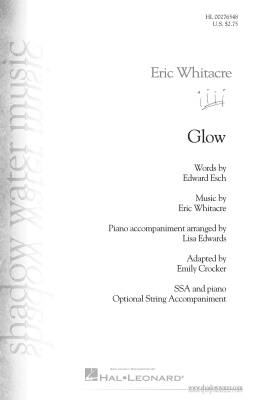 Shadow Water Music - Glow - Whitacre/Crocker - Choral Octavo - SSA Accompanied