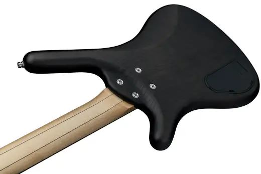 RockBass Corvette $$ 4-String Fretless Bass Guitar with Gig Bag - Nirvana Black Transparent Satin