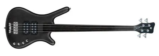 Warwick - RockBass Corvette $$ 4-String Fretless Bass Guitar with Gig Bag - Nirvana Black Transparent Satin