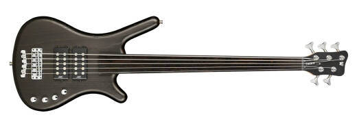 Warwick - RockBass Corvette $$ 5-String Fretless Bass Guitar with Gig Bag - Nirvana Black Transparent Satin
