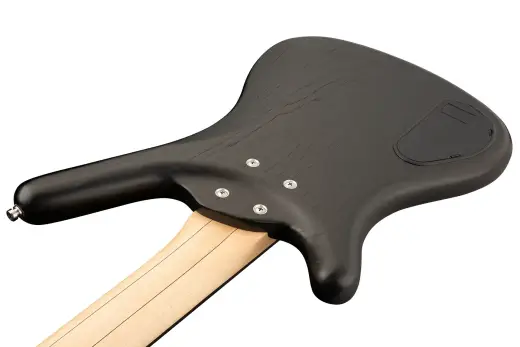RockBass Corvette $$ 5-String Fretless Bass Guitar with Gig Bag - Nirvana Black Transparent Satin