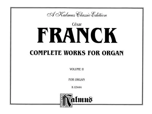 Organ Works, Volume II - Franck - Book