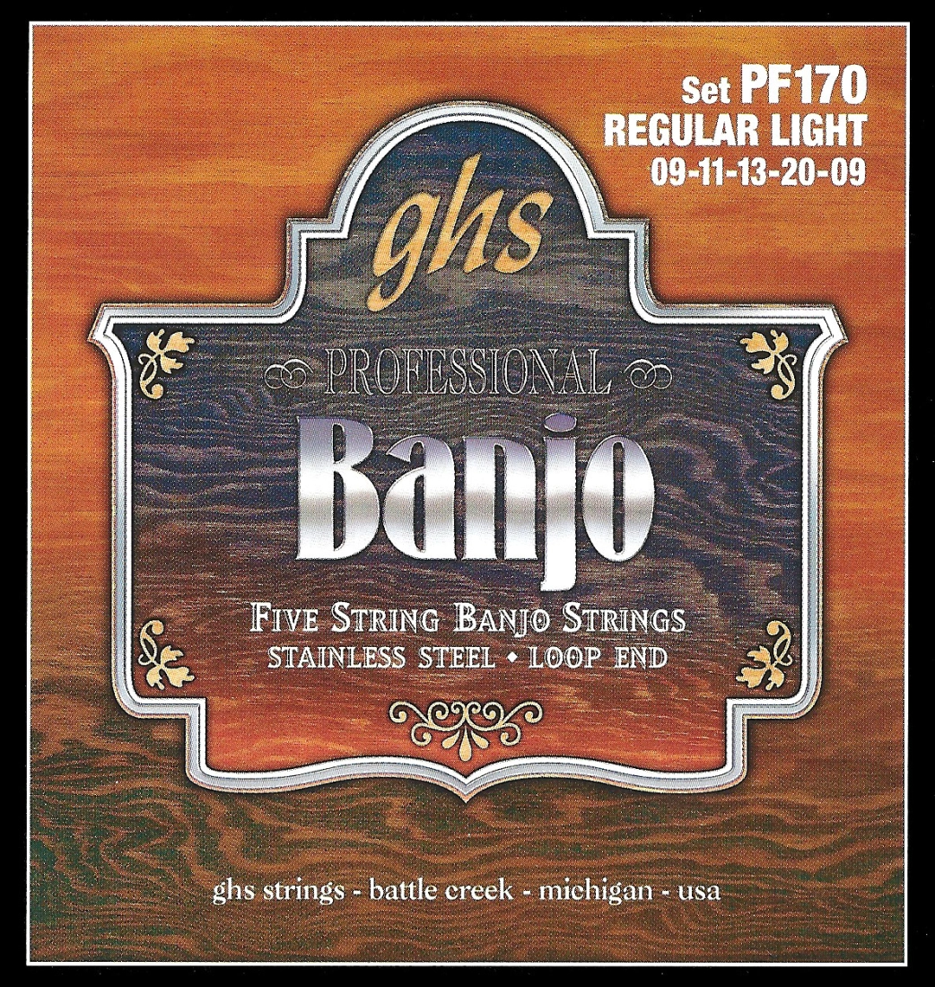 Banjo 5 String Stainless Regular Light Loop .009 - .020