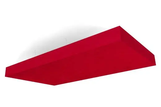 Auralex - AuraPanel 3.7 x 24 x 48 Ceiling or Corner Panel (1), Fabric Wrapped - Red SonoSuede