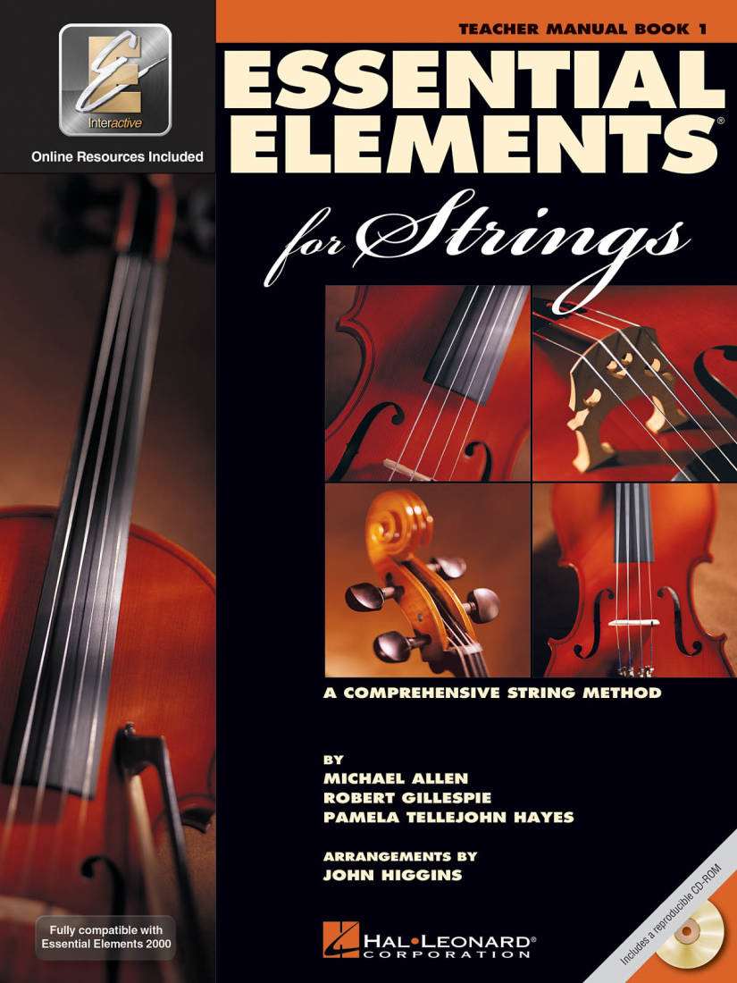 Essential Elements for Strings Book 1 - Teacher Manual - Book/CD-ROM/Media Online (EEi)